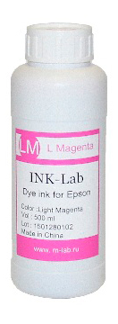 Чернила водорастворимые Ink-Lab для принтеров Epson Light Magenta (светло пурпурные) 500 mл
